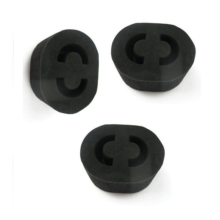 RUBBER FLEXIBLE EXHAUST MOUNTS x3 (Triumph Toledo) (1300cc & 1500cc) (1970- 76) 